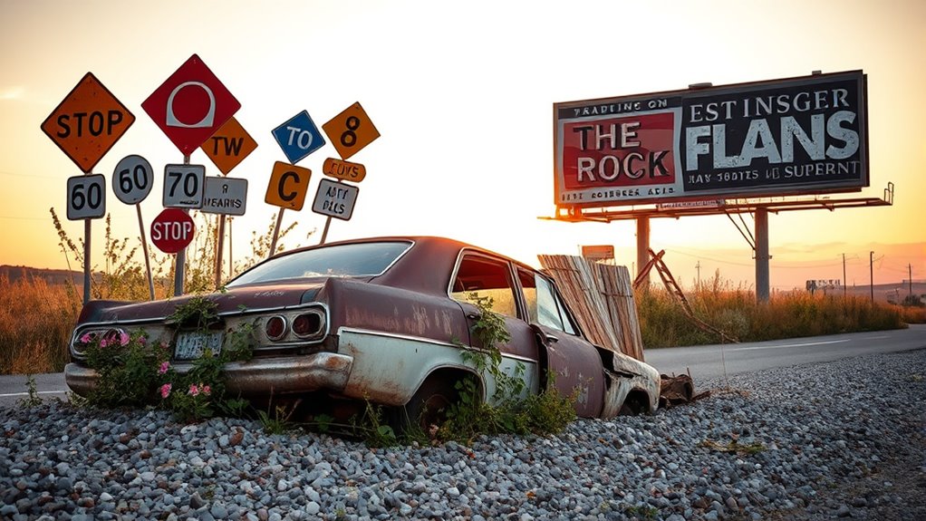 highlighting quirky roadside discoveries