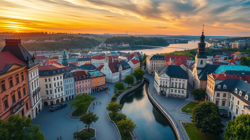 historic vilnius cobblestone streets