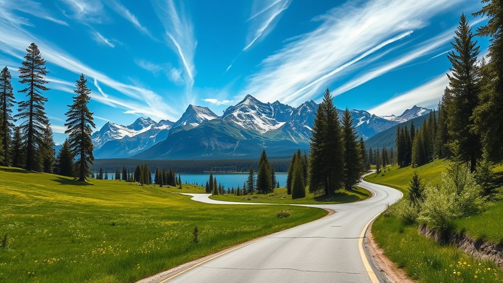 iconic mountain and meadow views