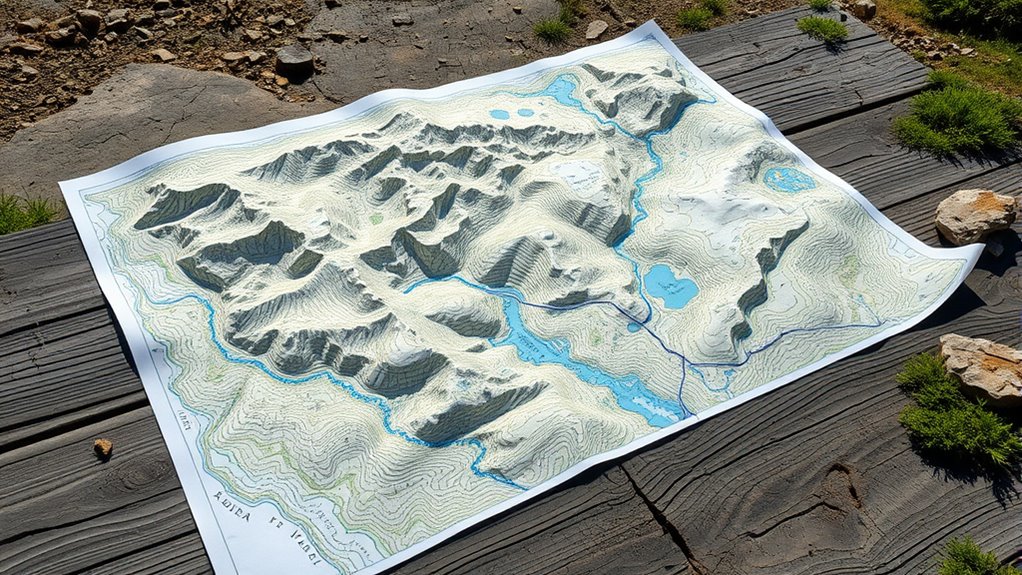 identify water and terrain