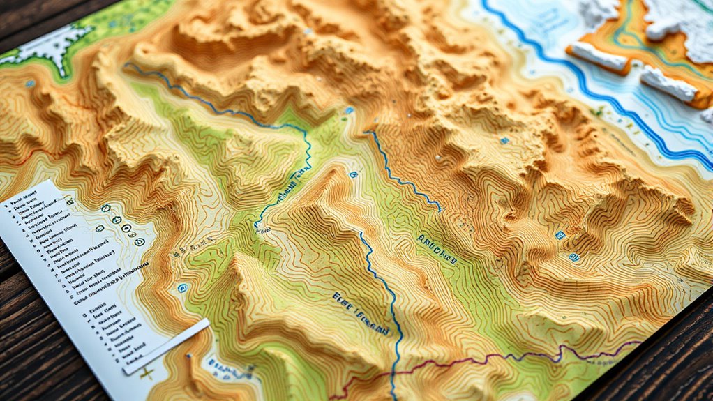 interpreting map symbols and colors