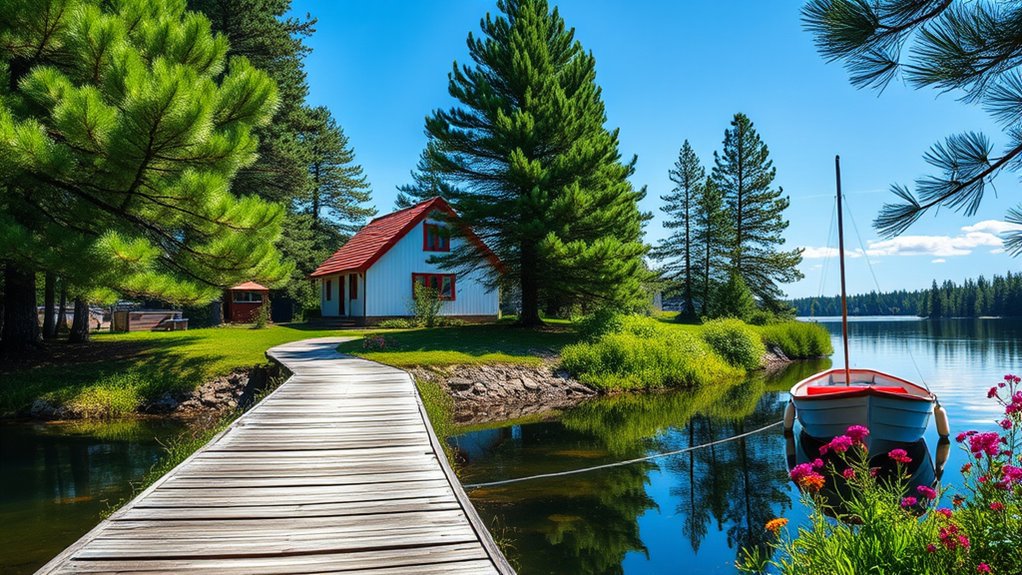 lakeside finnish cottage charm