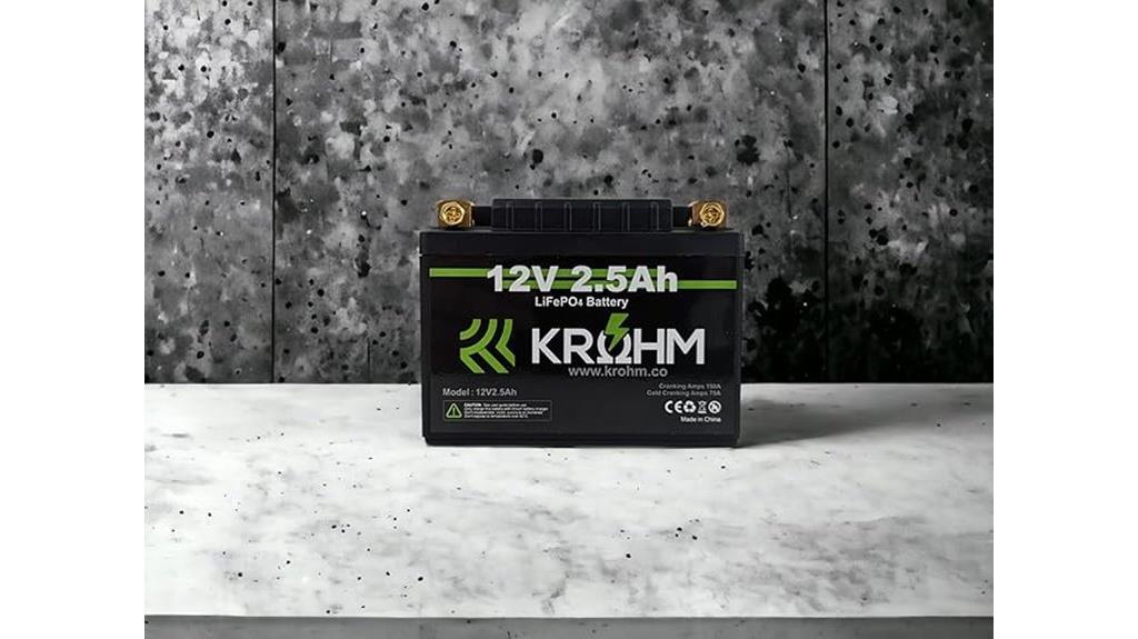 lithium motorcycle battery 12v