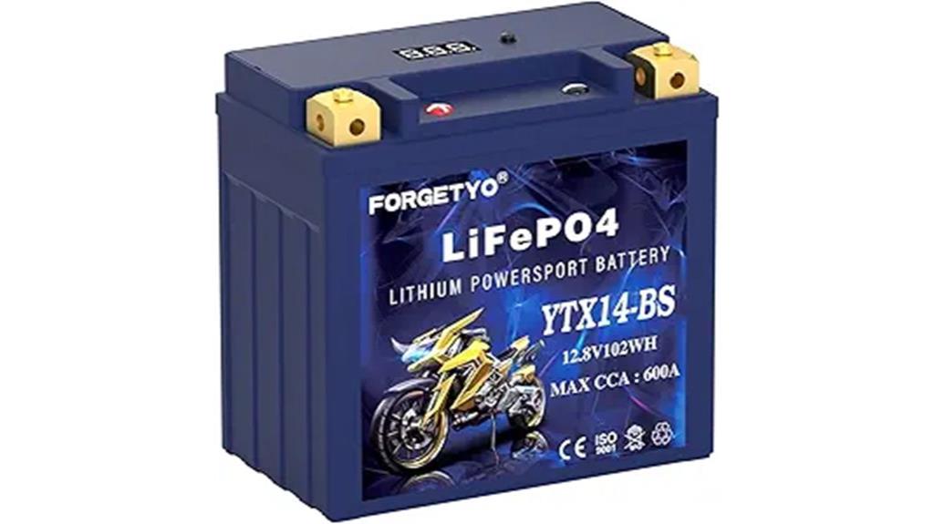 lithium motorcycle battery specifications