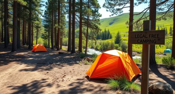locate free legal campsites
