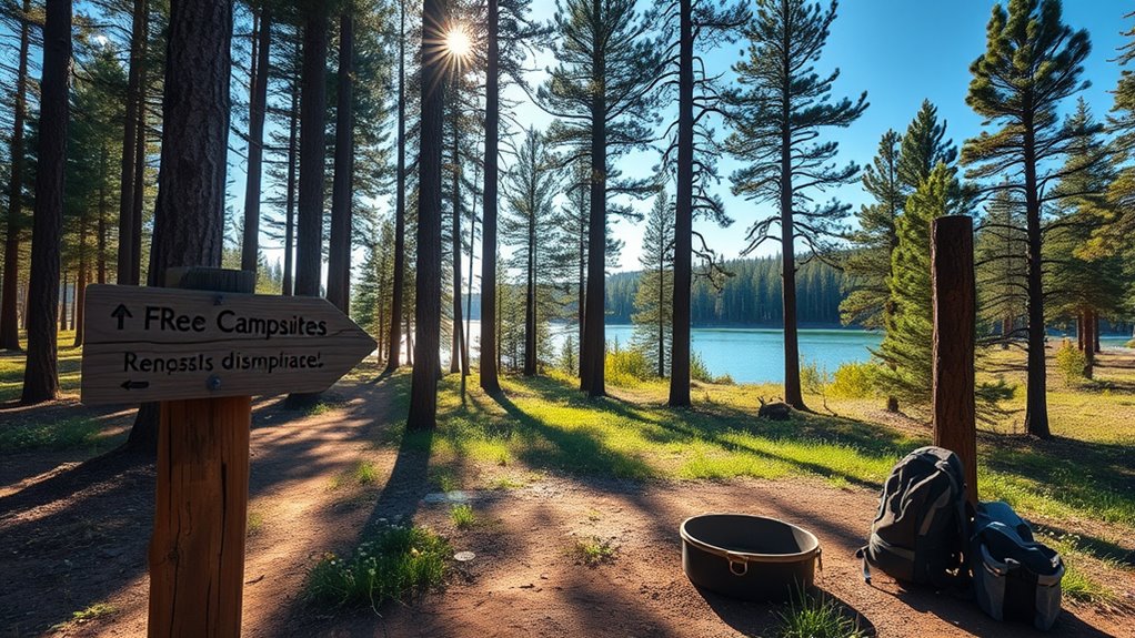 locate legal free camping