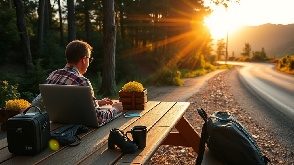 maintain structured travel routines