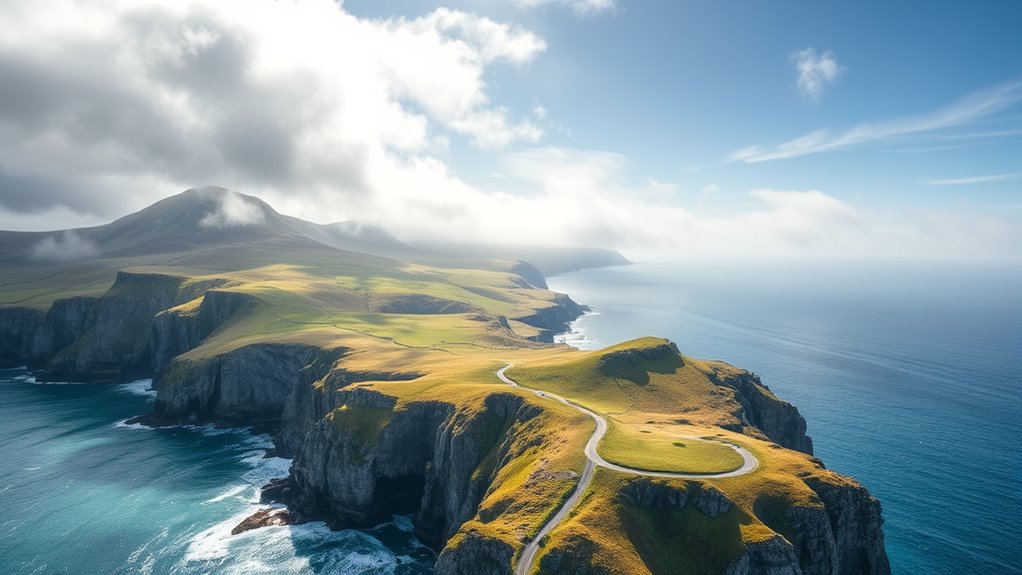 majestic mountains and rugged coast