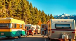 mobile gathering caravan convoys
