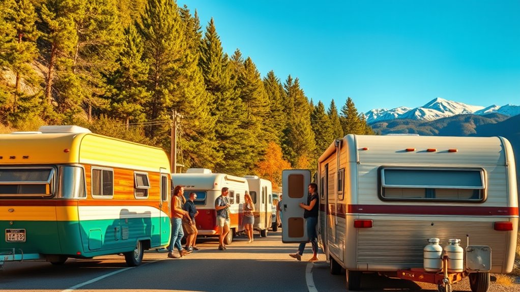 mobile gathering caravan convoys