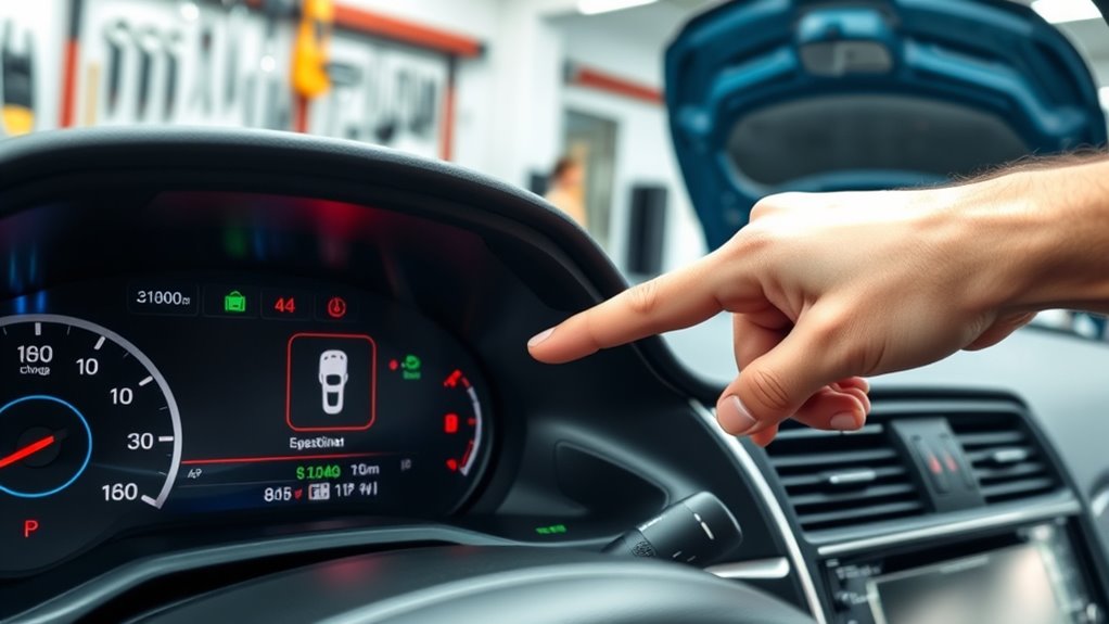 monitor vehicle warning signs