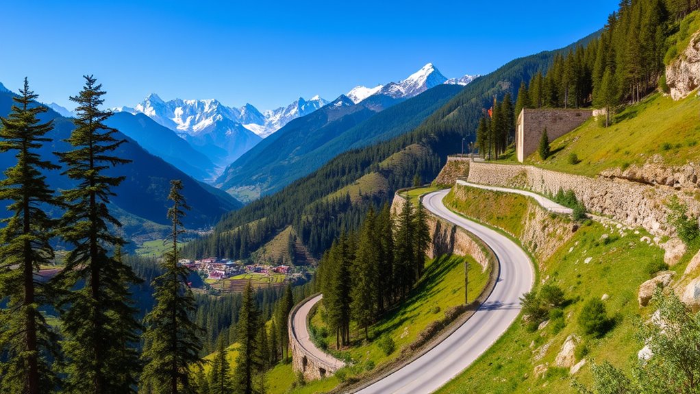 mountain vistas and wildlife