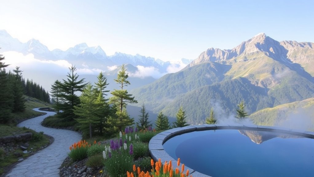 mountain vistas wildflowers tranquility