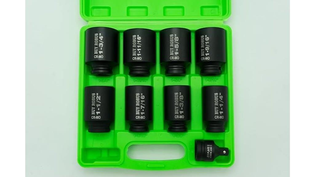 nine piece sae socket set