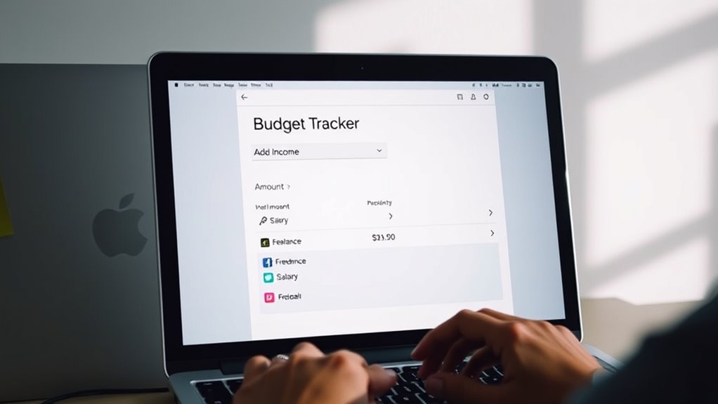 organize and categorize income sources