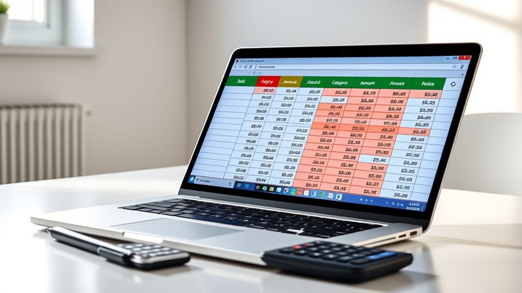 organized expense tracking system