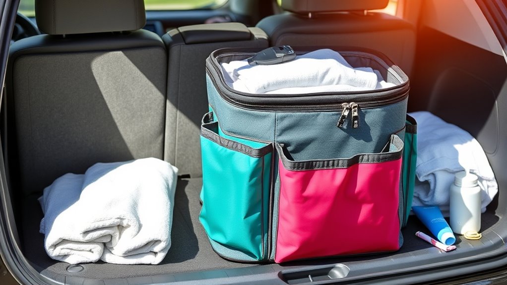 organized lightweight travel laundry