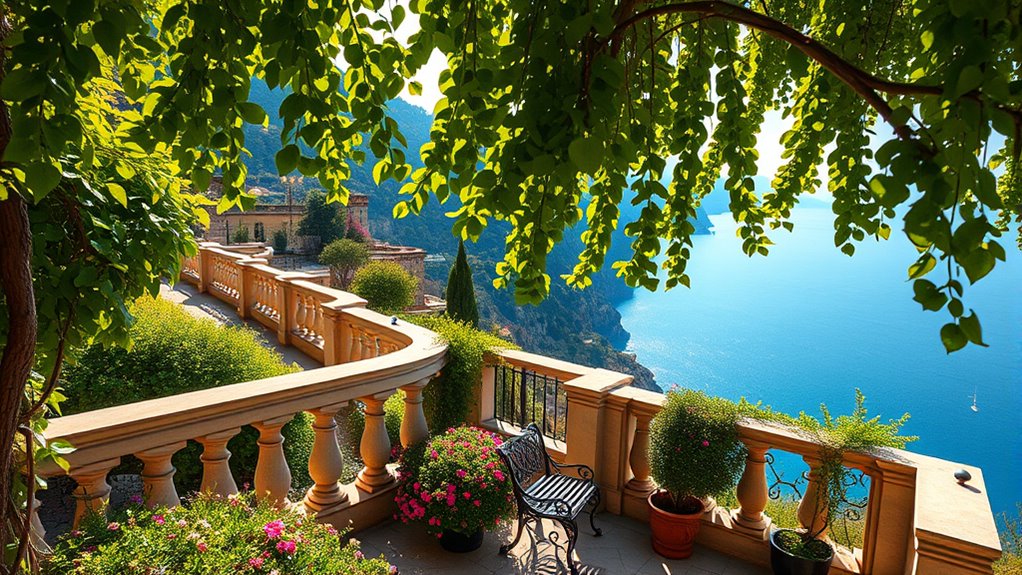 panoramic gardens hillside architecture