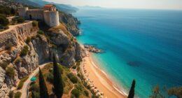 peloponnese castles and beaches