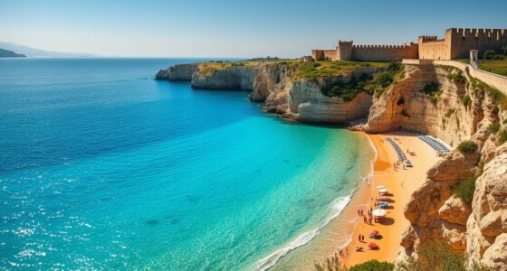 peloponnese castles and beaches