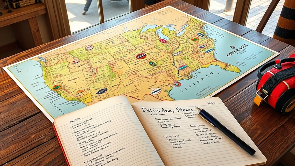 plan rest and overnight stops