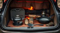 portable trunk campfire cooking