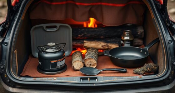 portable trunk campfire cooking