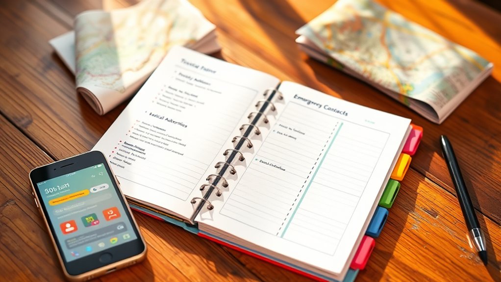 prepare emergency contact list