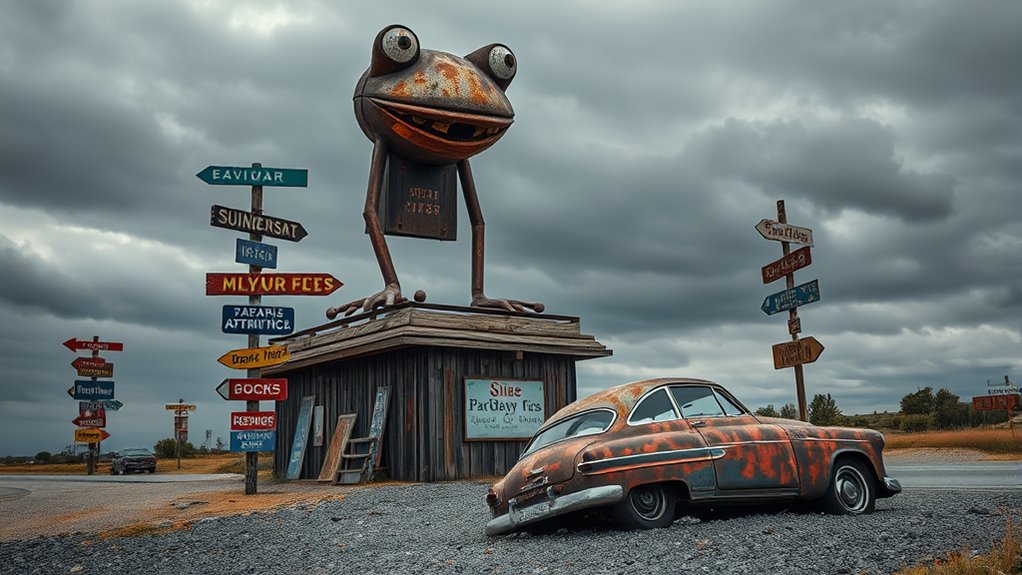 quirky roadside sculptures and landmarks
