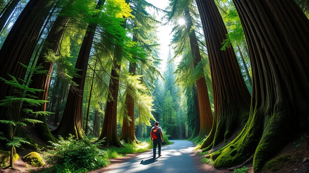 redwood hiking and camping