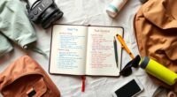 road trip packing checklist