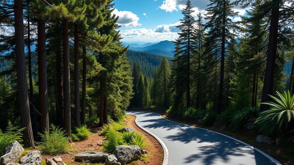 scenic forests and villages