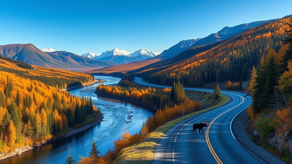 scenic highway return journey