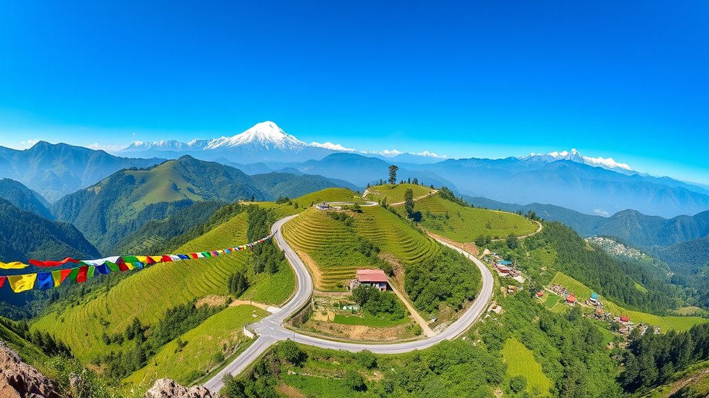 scenic himalayan village landscapes