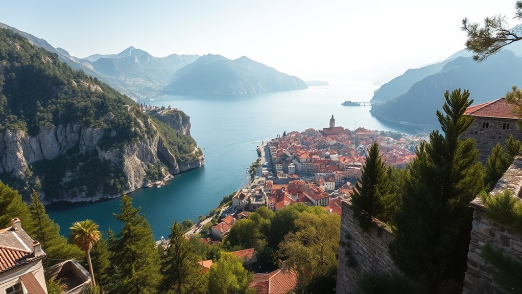 scenic kotor bay views