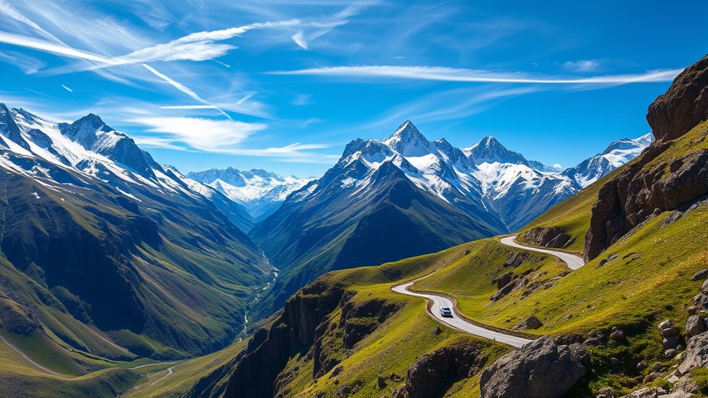 scenic mountain and valley views