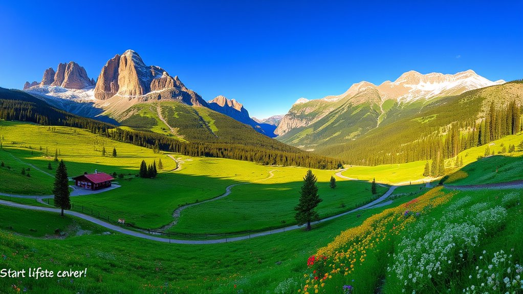 scenic mountain pass access
