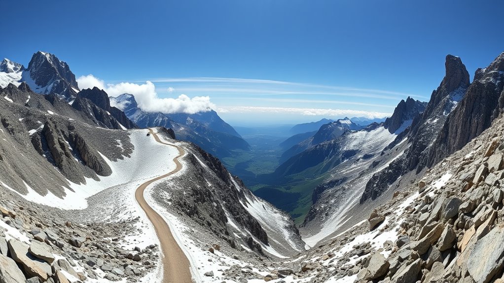 scenic mountain pass vistas