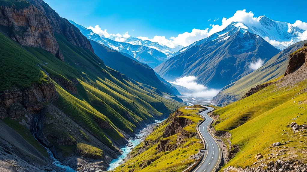 scenic mountain river landscapes