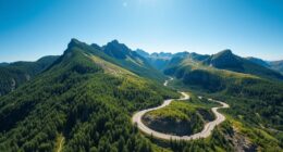 scenic mountain road romania