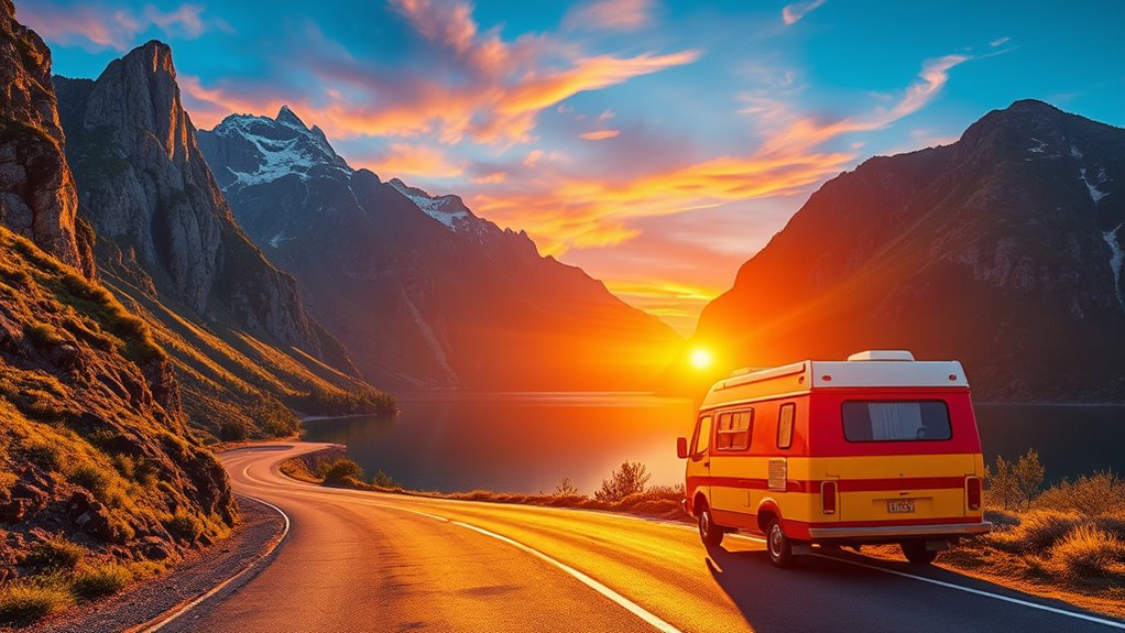 scenic road trip photography