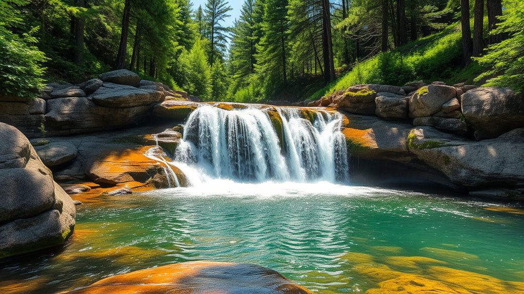 scenic waterfalls with accessible trails