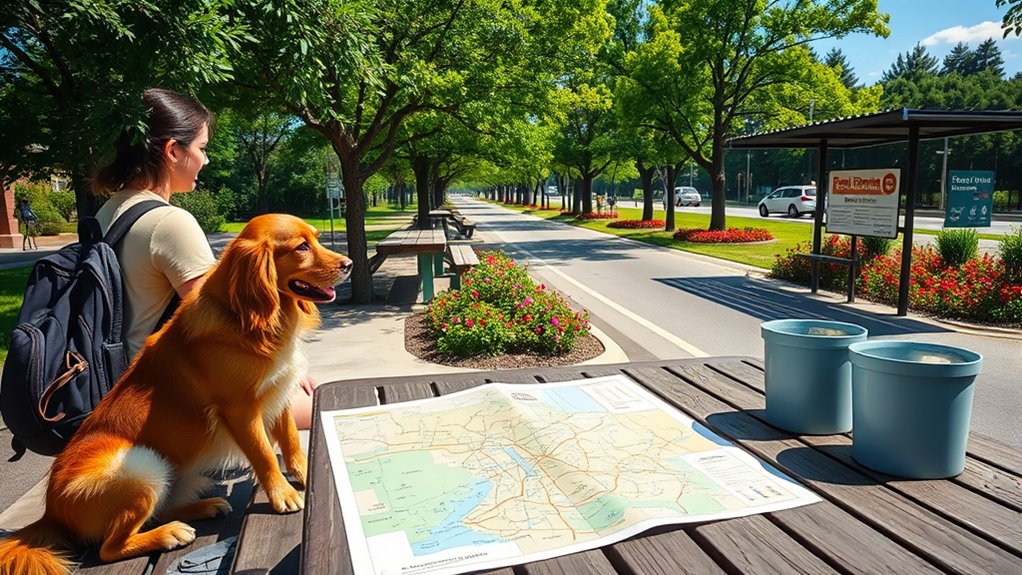schedule pet friendly rest stops
