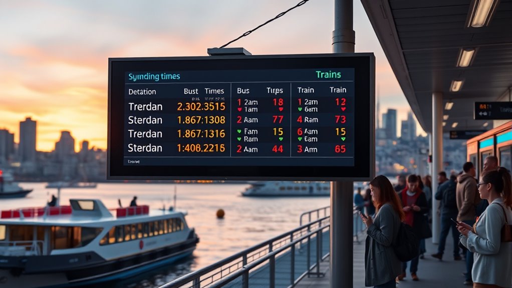 seamless transit schedule coordination