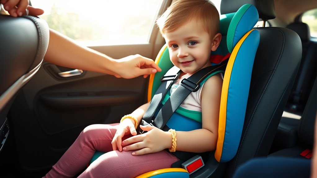 secure child car seats properly