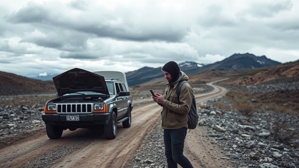 seek help when stranded