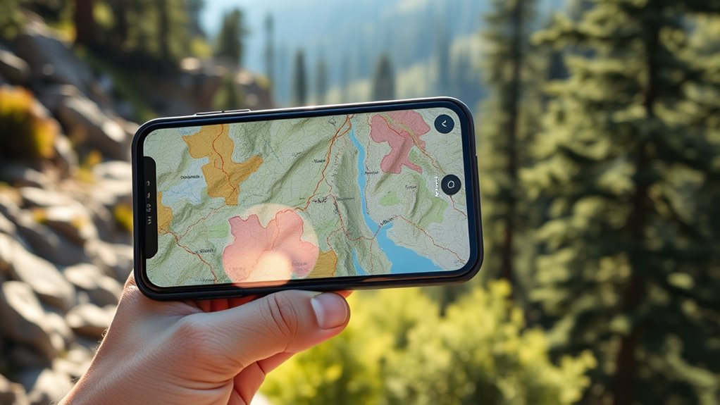 select destination map areas