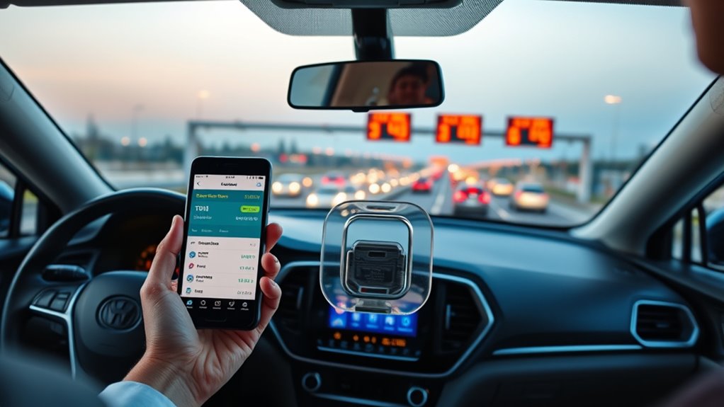 set up toll payment accounts