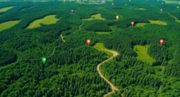 shared free camping map