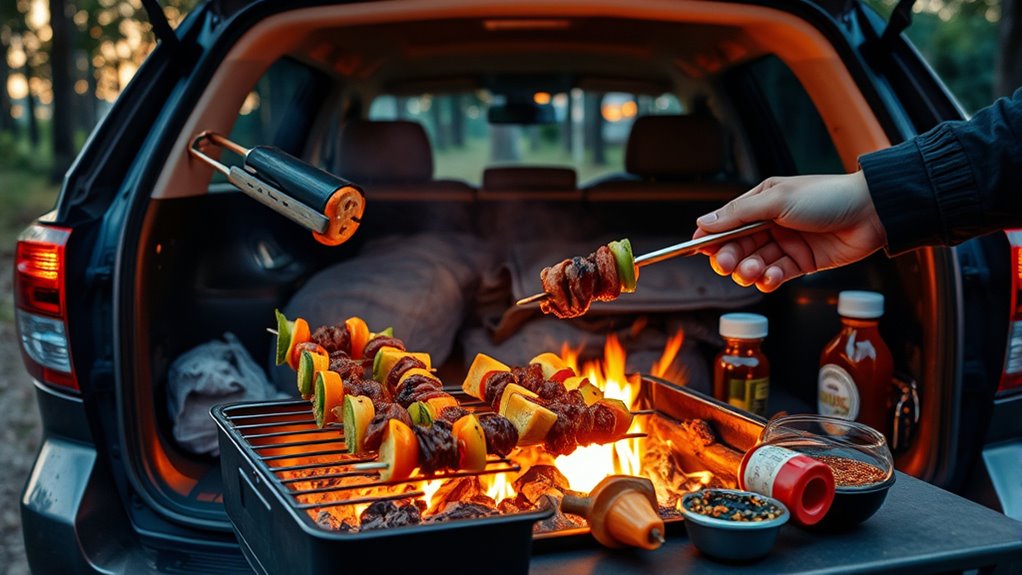 skewers snacks even grilling
